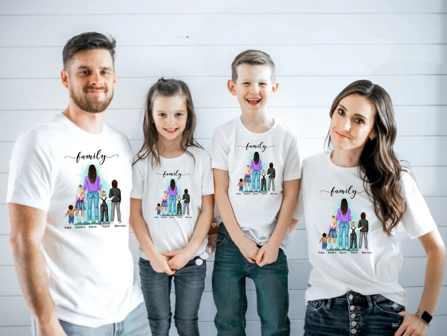 Koszulka personalizowana dla mamy i dzieci FAMILY | motyw z rodziną #18