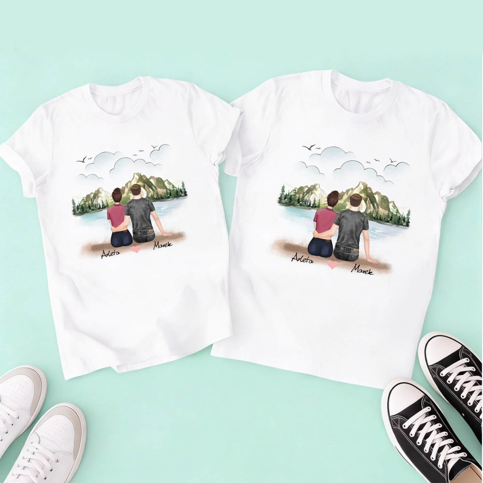 męska + damska biała