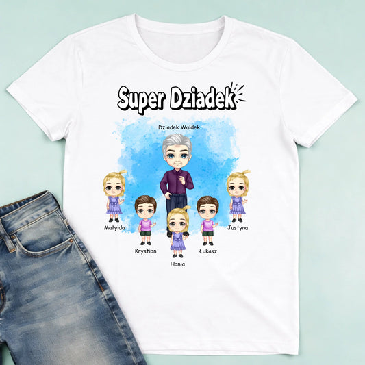 męska biała koszulka przód 1