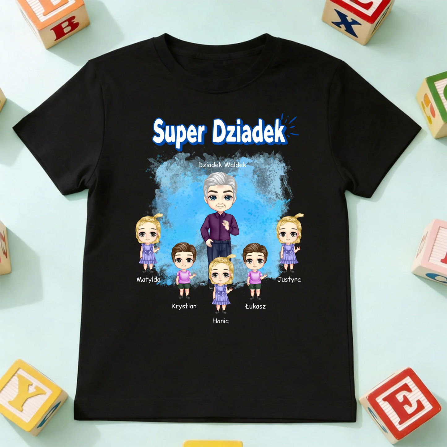 koszulka dziecko czarna przód