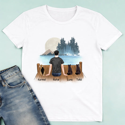 męska biała koszulka przód 1