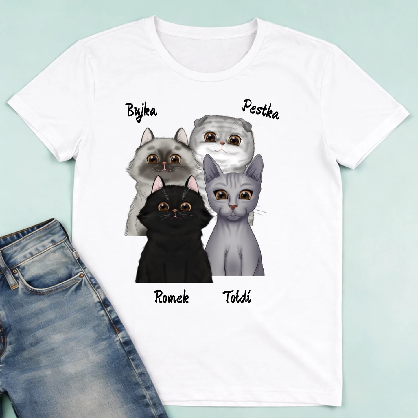 męska biała koszulka przód 1