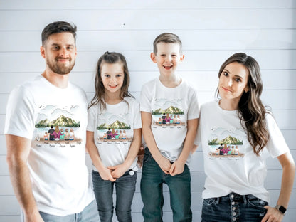 Koszulka personalizowana dla rodziny z pupilem | z personalizacją imion #P58