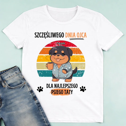 męska biała koszulka przód 1