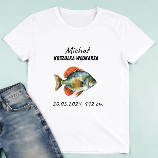 męska biała koszulka przód 1