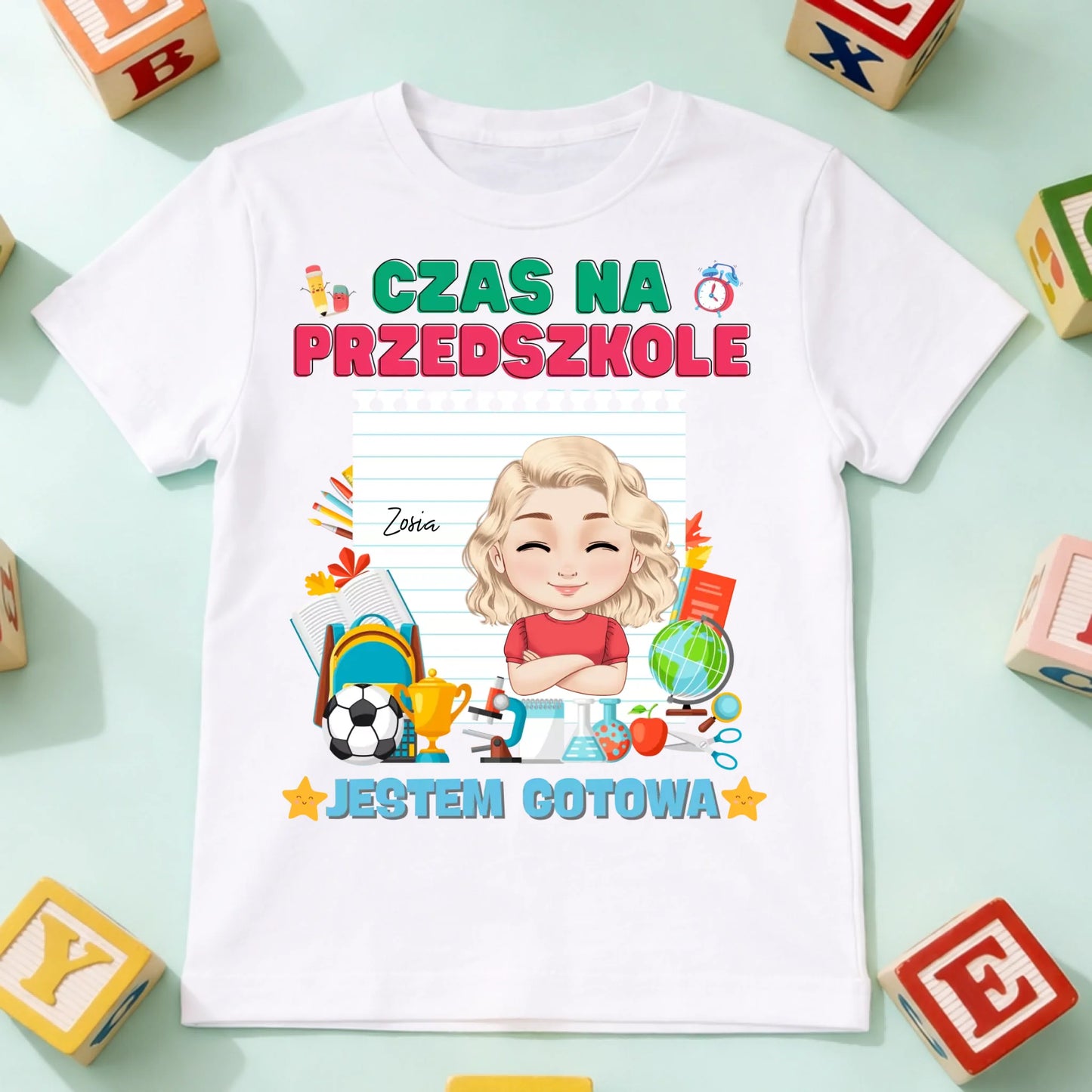 koszulka dziecko biala przód