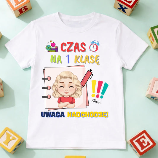 koszulka dziecko biala przód