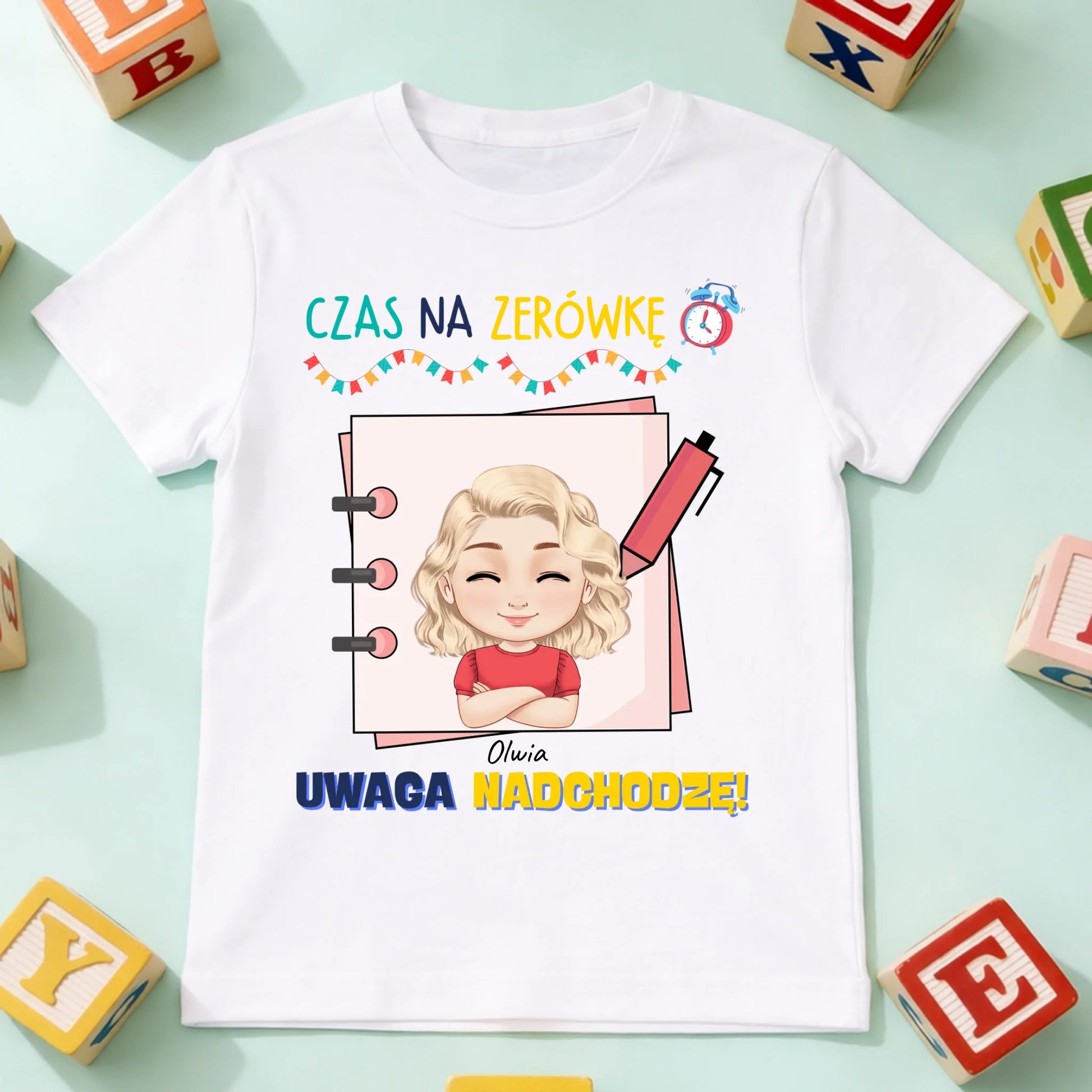 koszulka dziecko biala przód