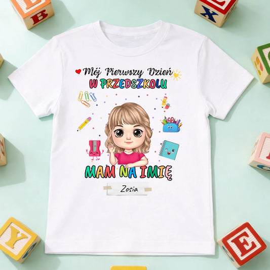 koszulka dziecko biala przód