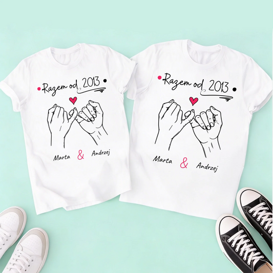 męska + damska biała