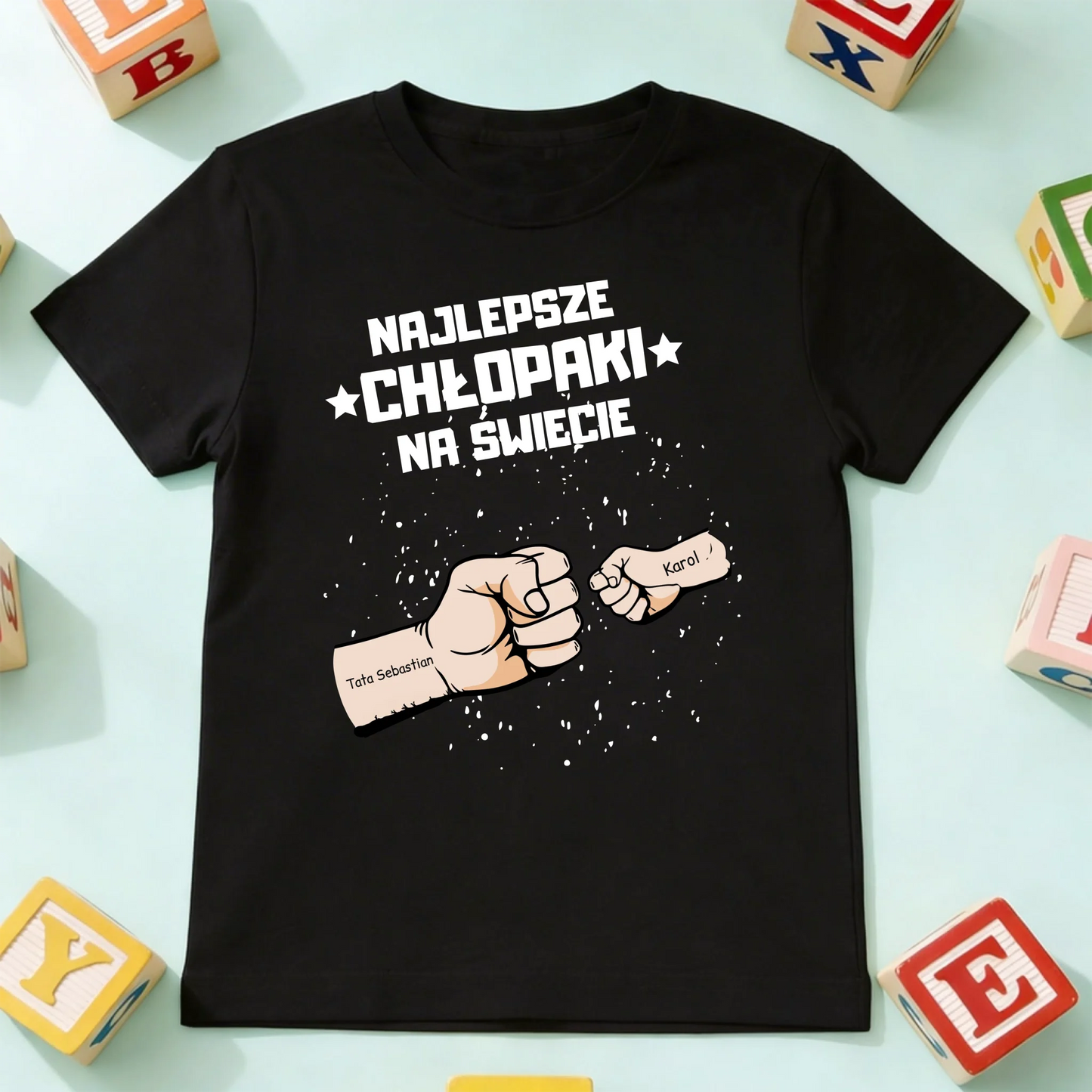 koszulka dziecko czarna przód