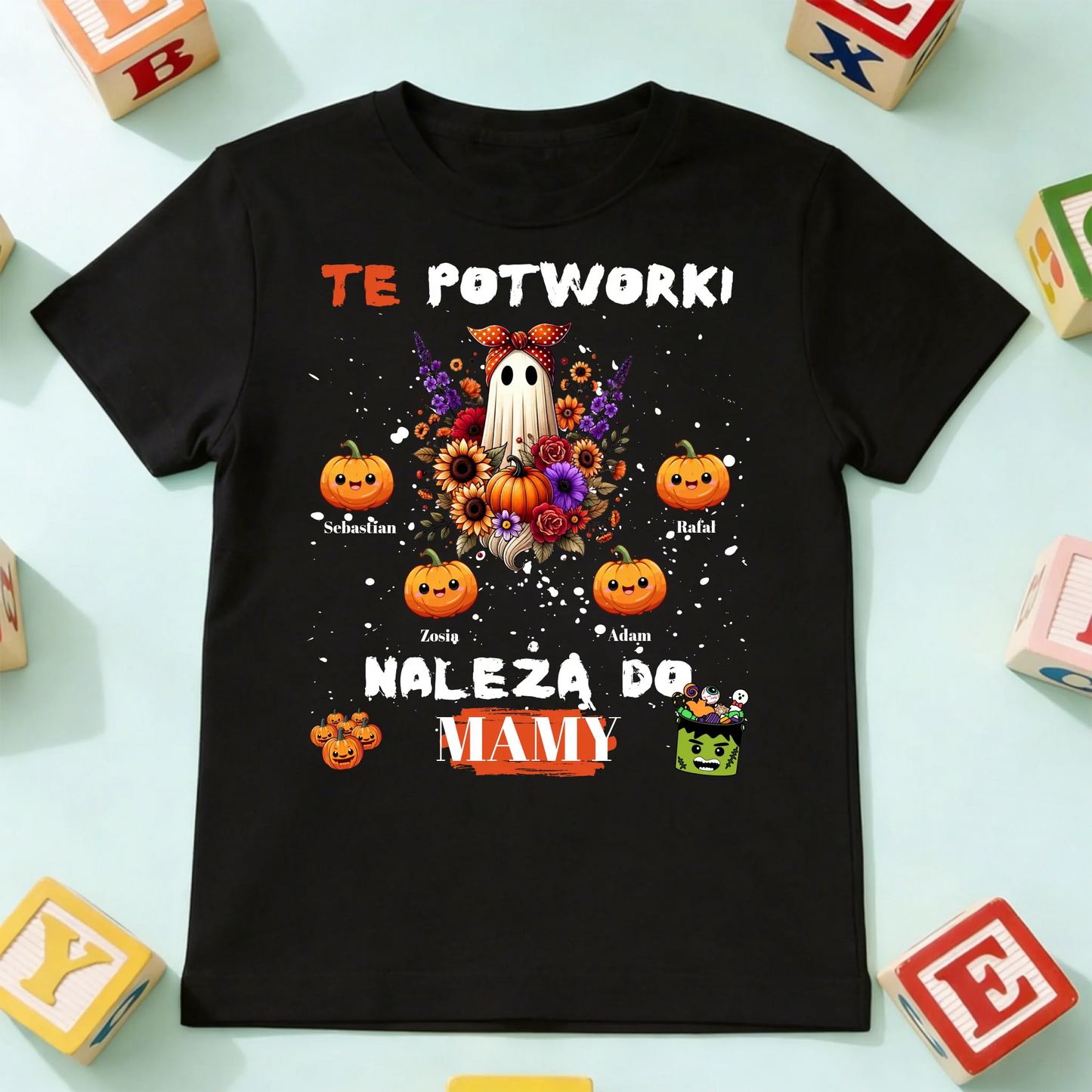 koszulka dziecko czarna przód