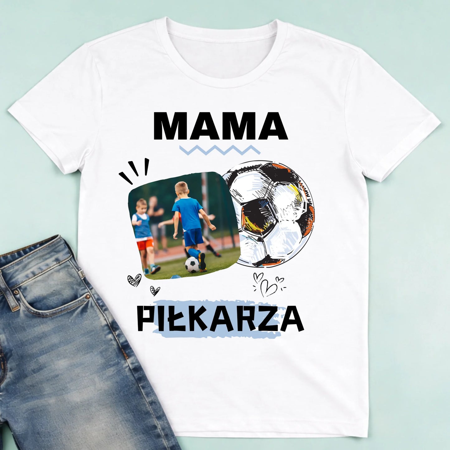 męska biała koszulka przód 1