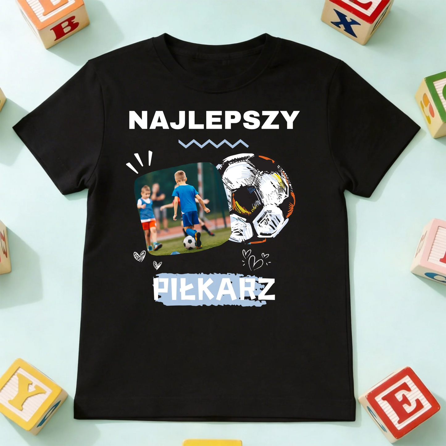 koszulka dziecko czarna przód