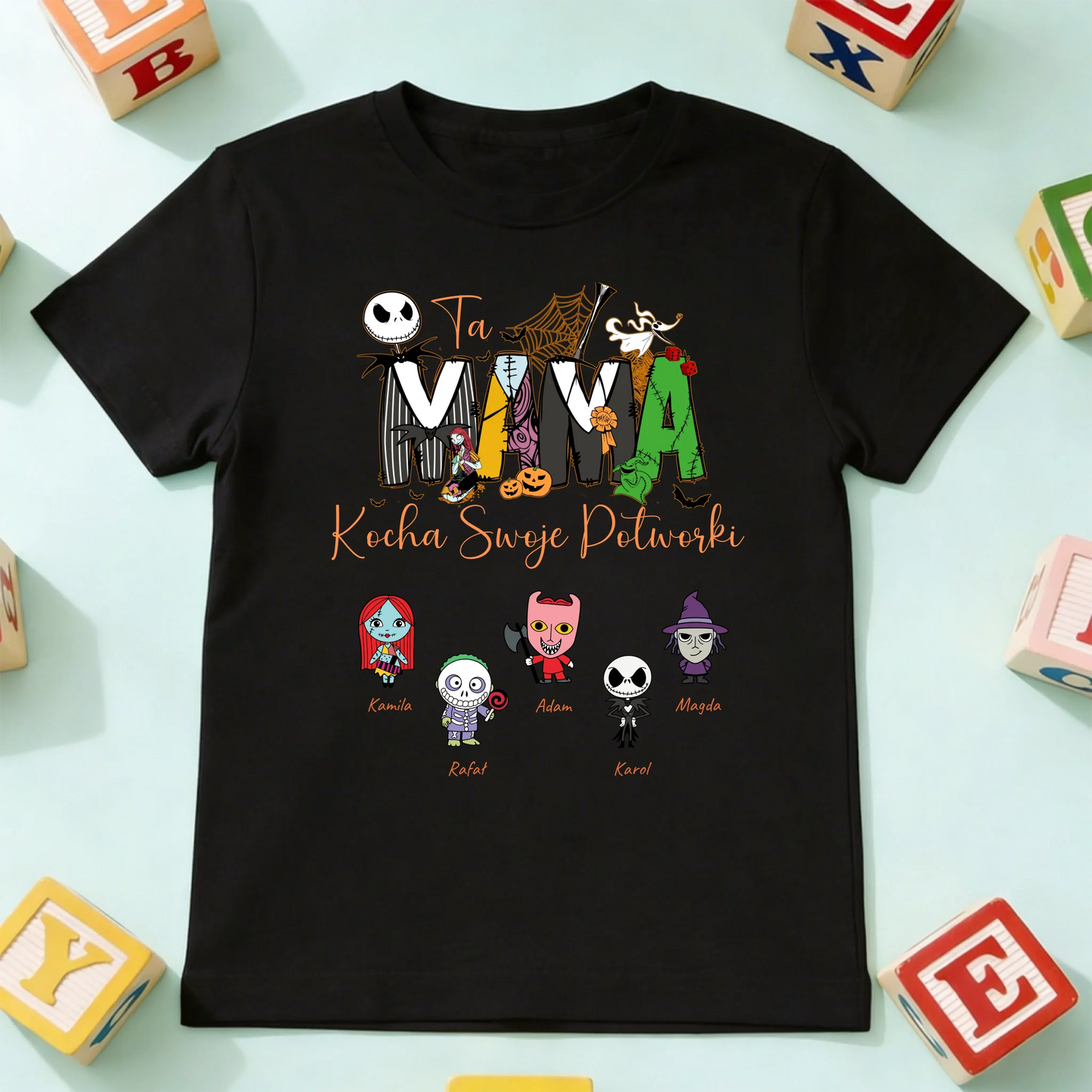 koszulka dziecko czarna przód