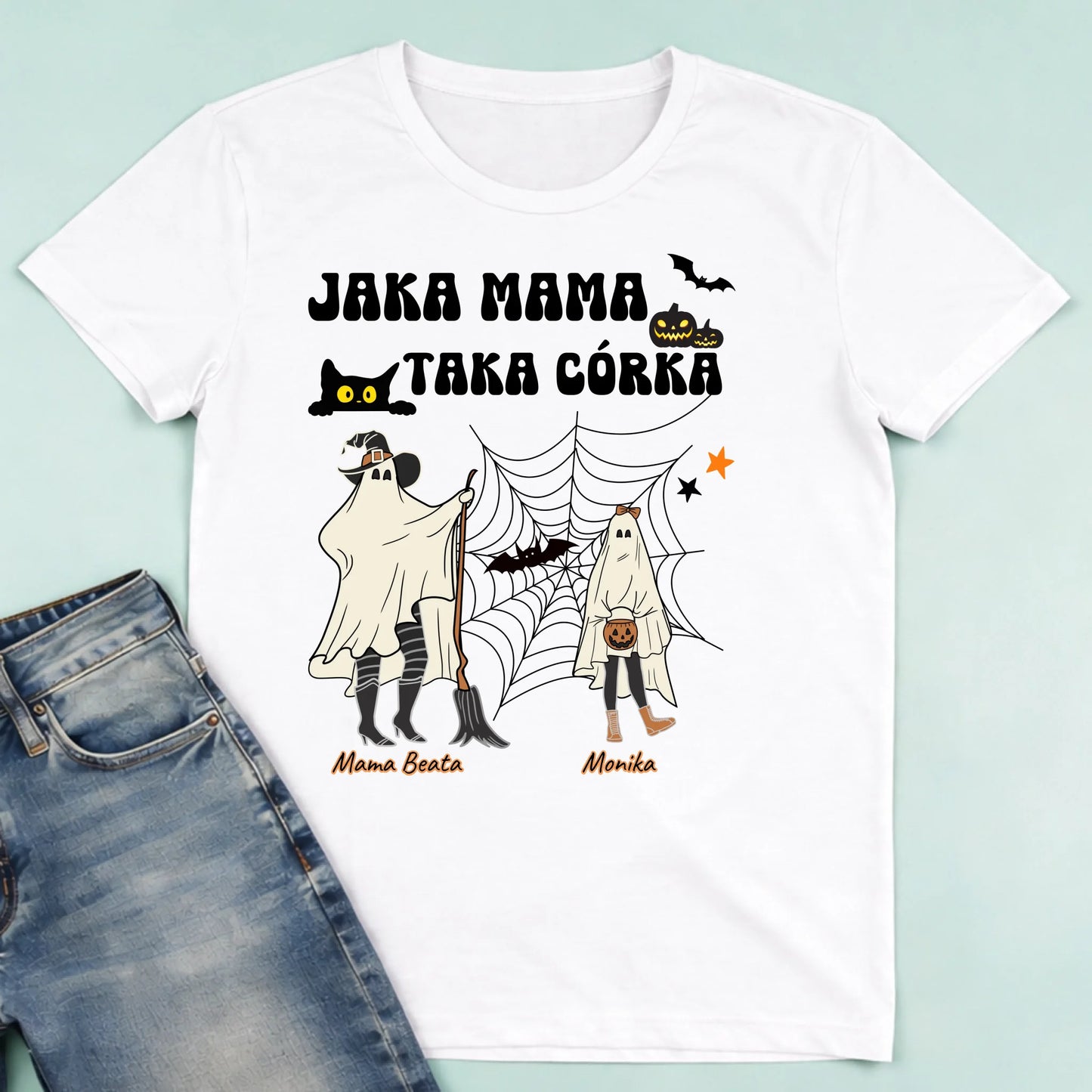 męska biała koszulka przód 1