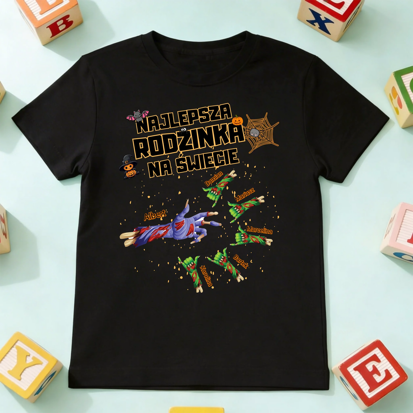 koszulka dziecko czarna przód