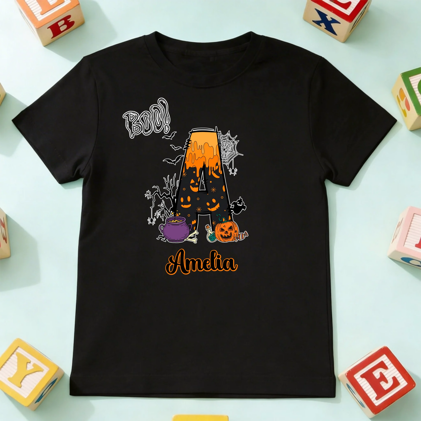 koszulka dziecko czarna przód