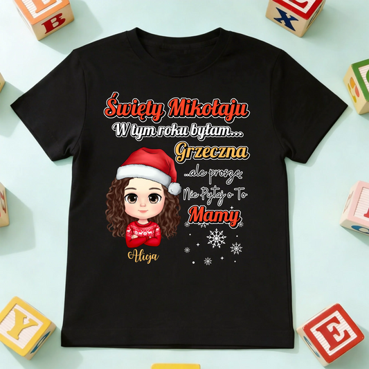 koszulka dziecko czarna przód