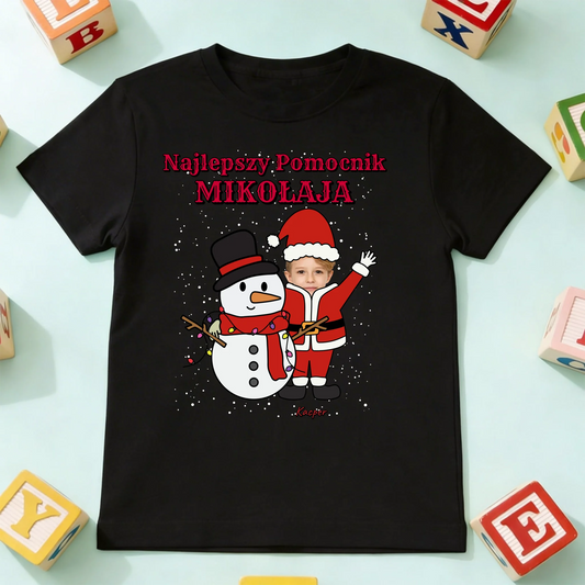 koszulka dziecko czarna przód