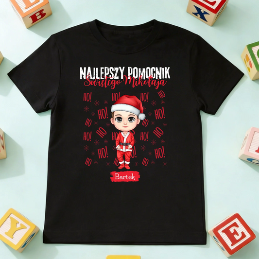 koszulka dziecko czarna przód