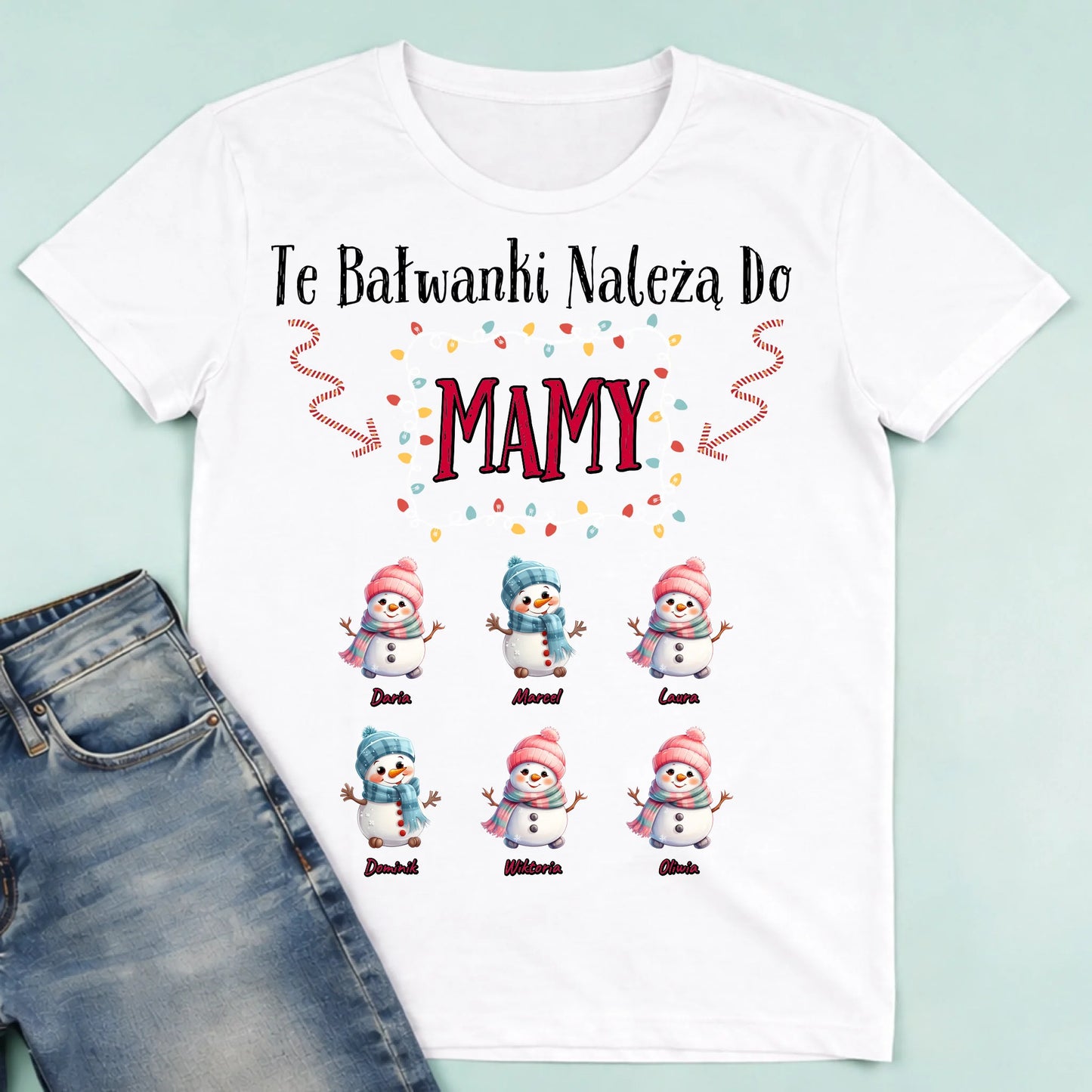 męska biała koszulka przód 1