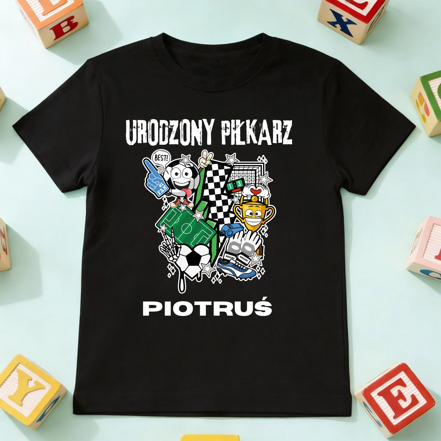 koszulka dziecko czarna przód