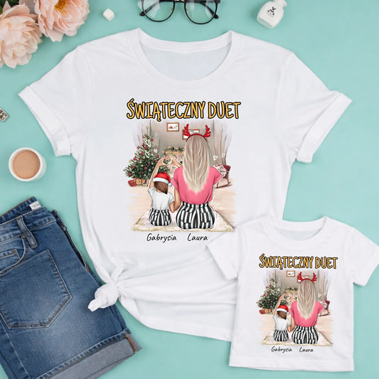 damska + dziecko biała