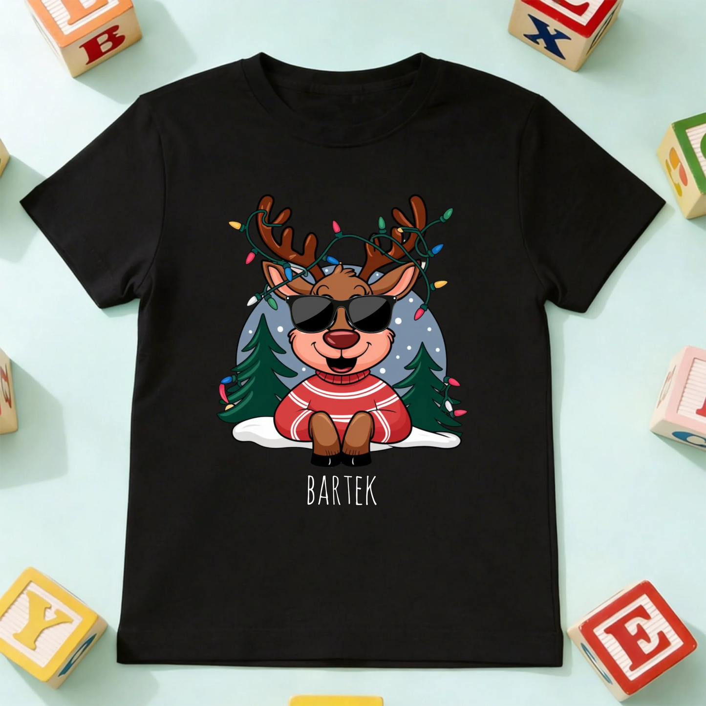 koszulka dziecko czarna przód