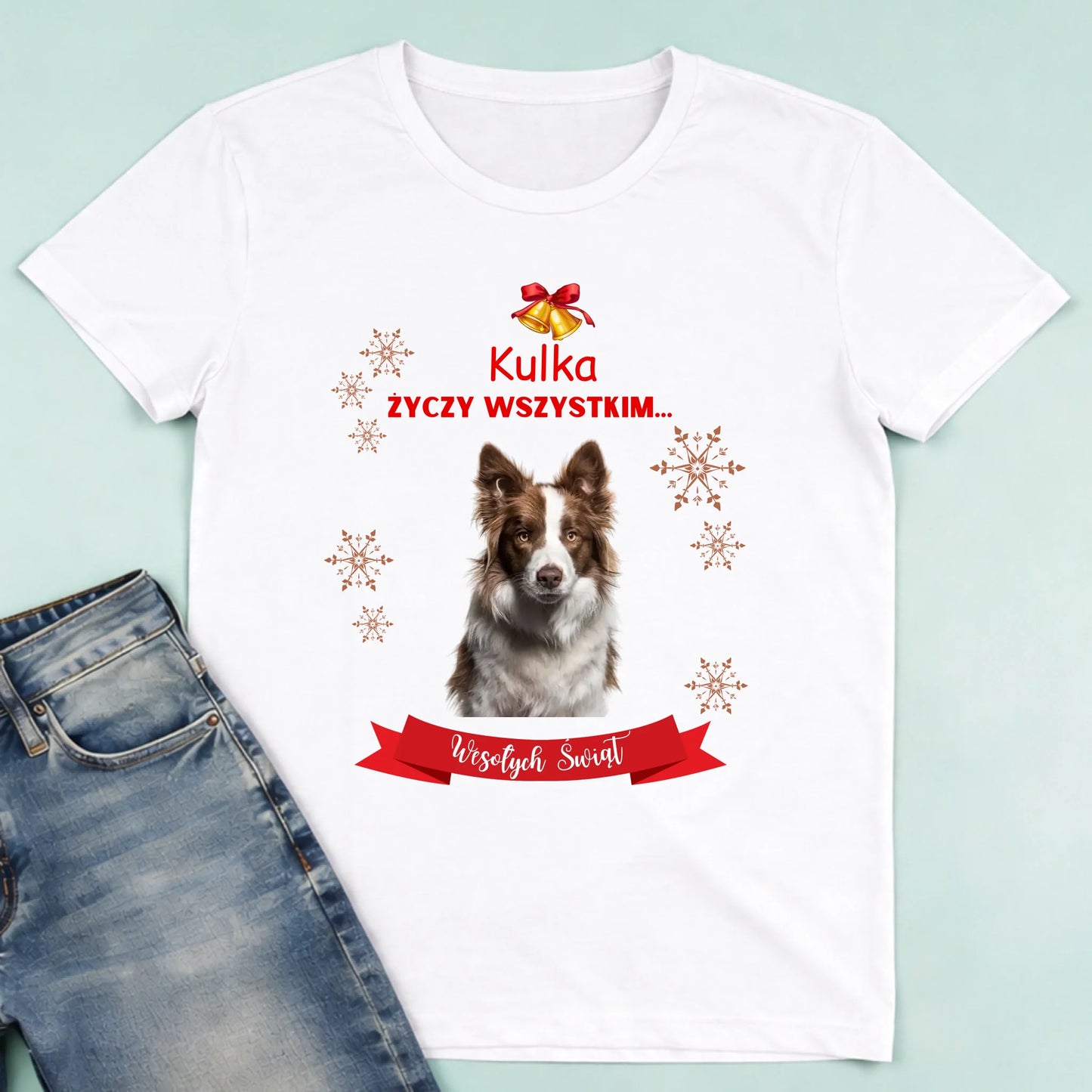 męska biała koszulka przód 1