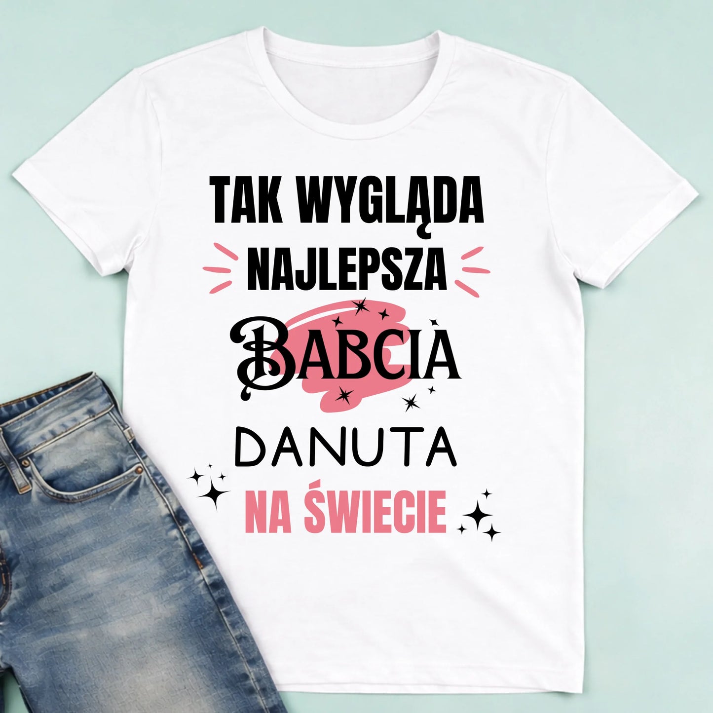 męska biała koszulka przód 1