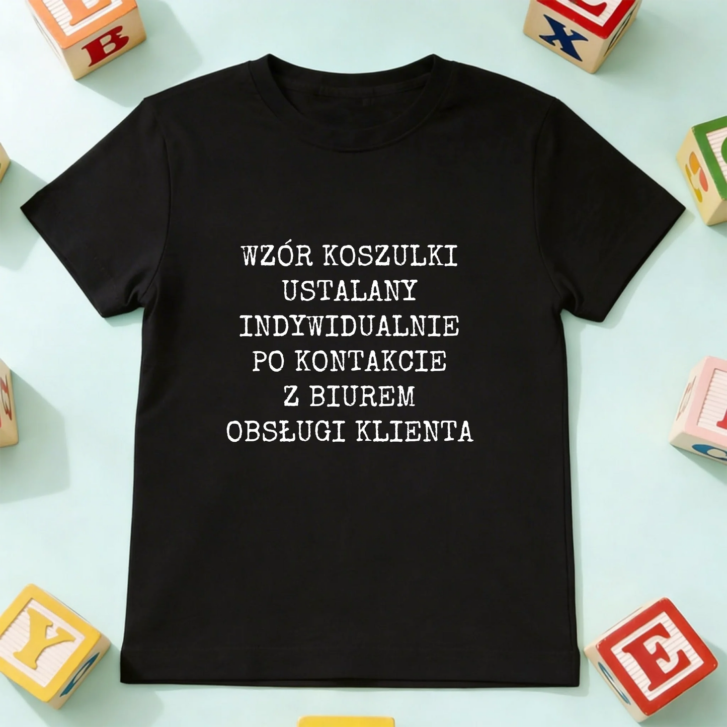 koszulka dziecko czarna przód