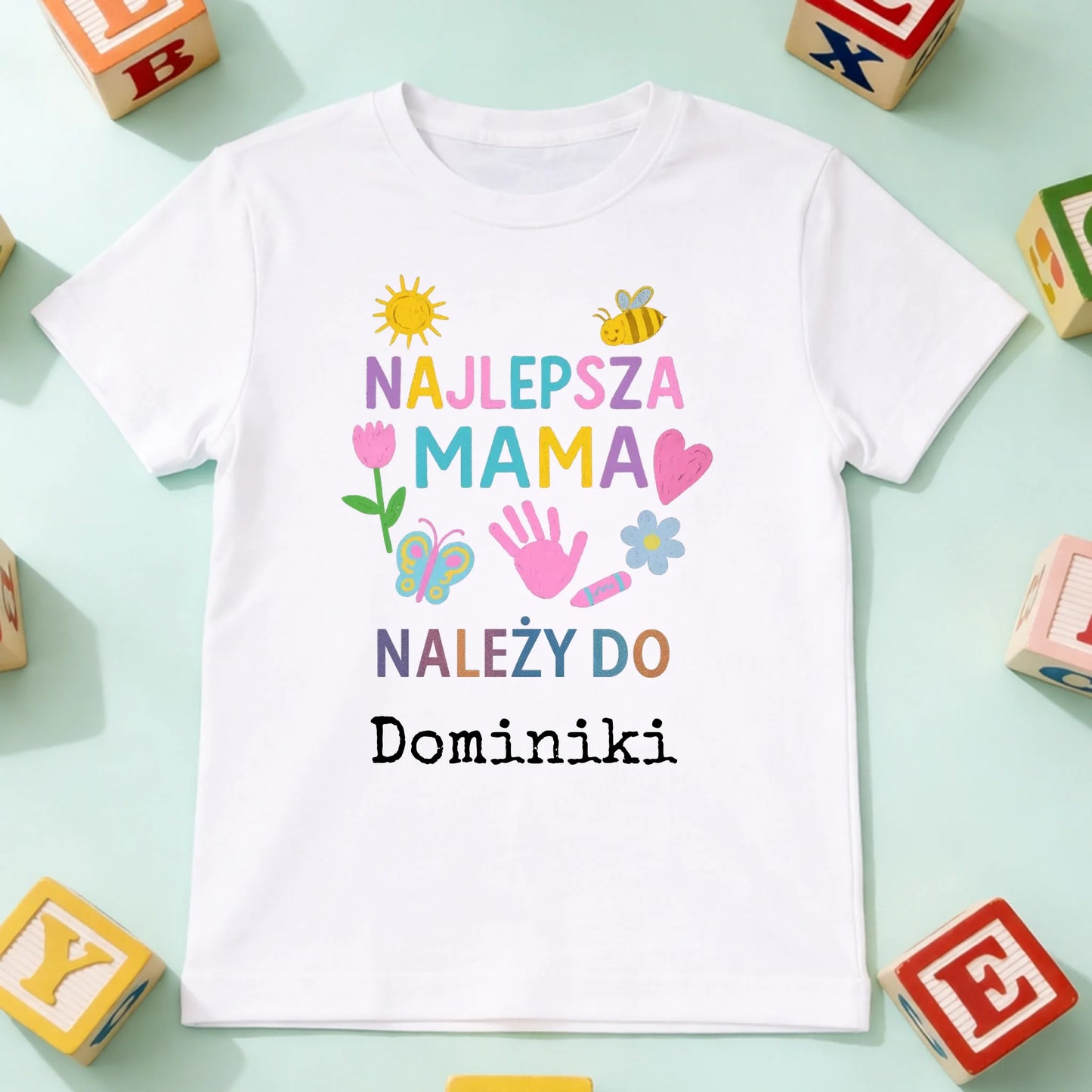 koszulka dziecko biala przód
