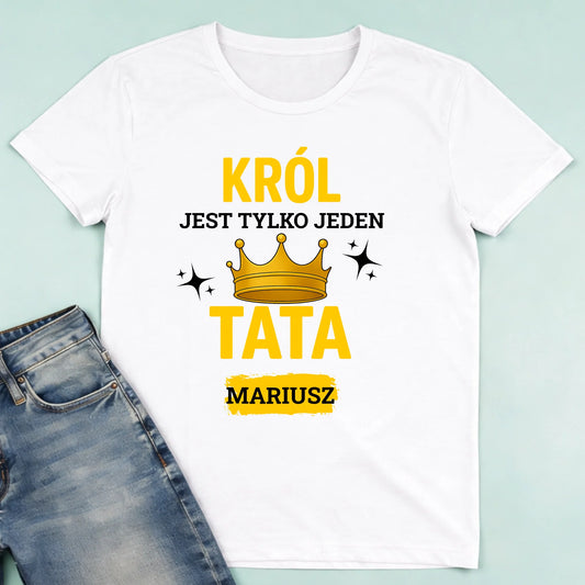 męska biała koszulka przód 1