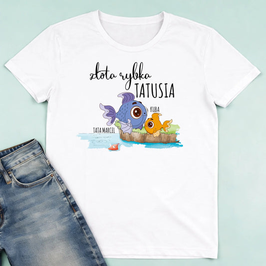 męska biała koszulka przód 1