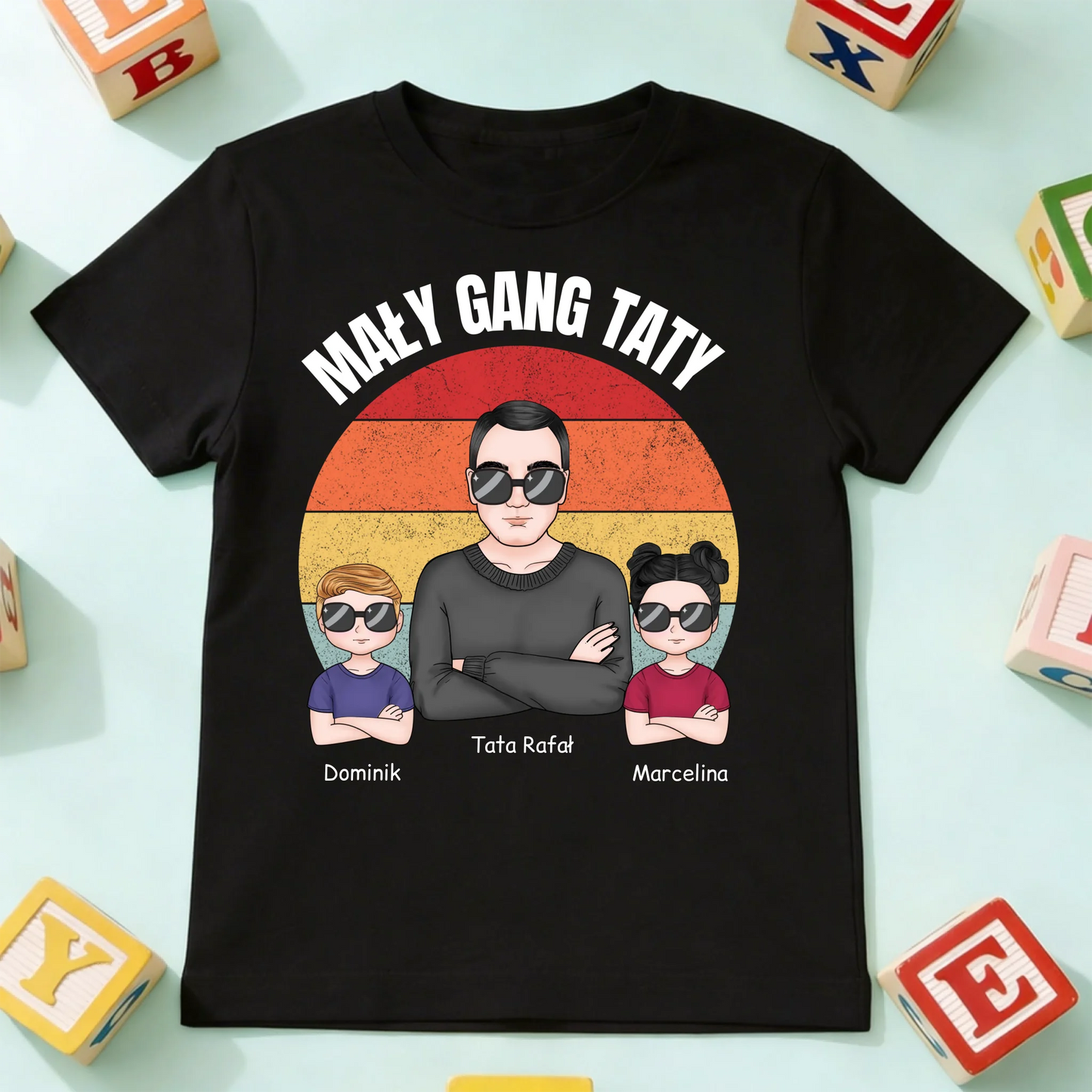 koszulka dziecko czarna przód