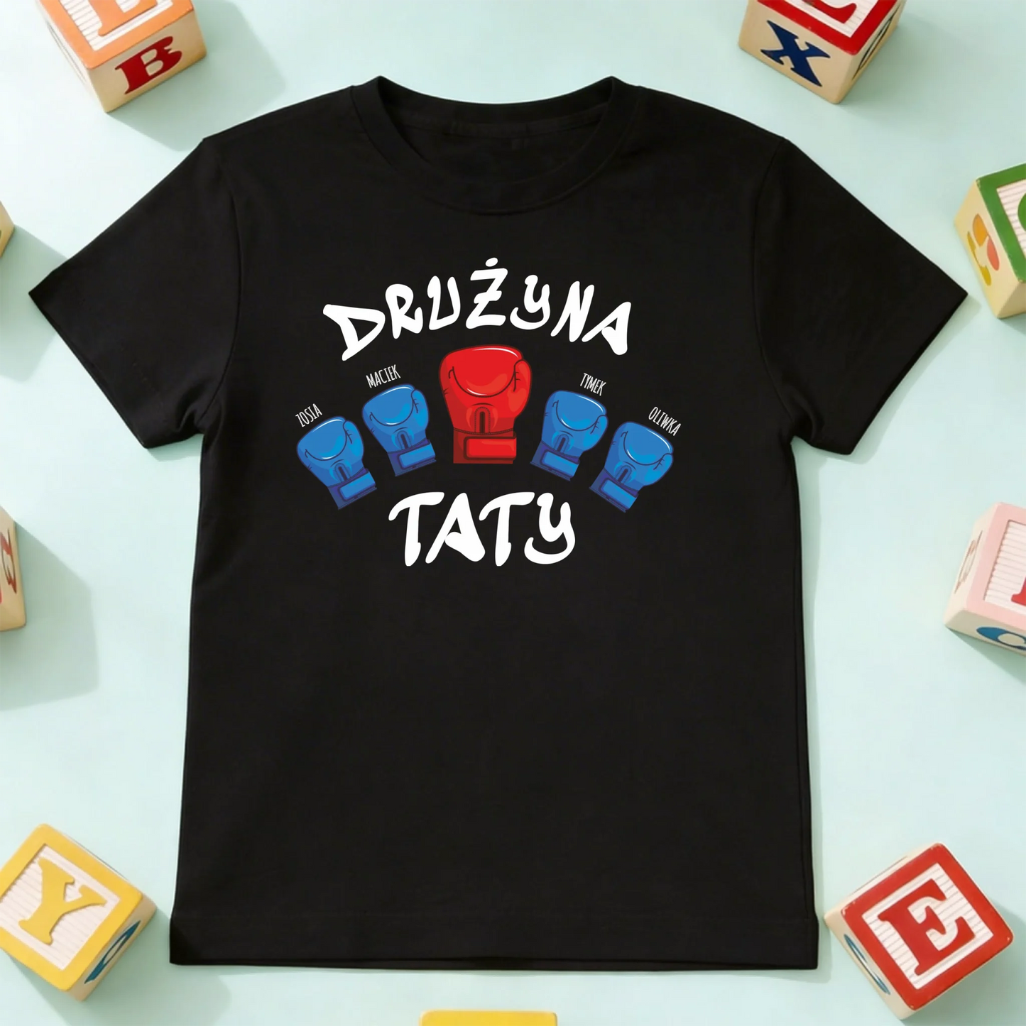koszulka dziecko czarna przód