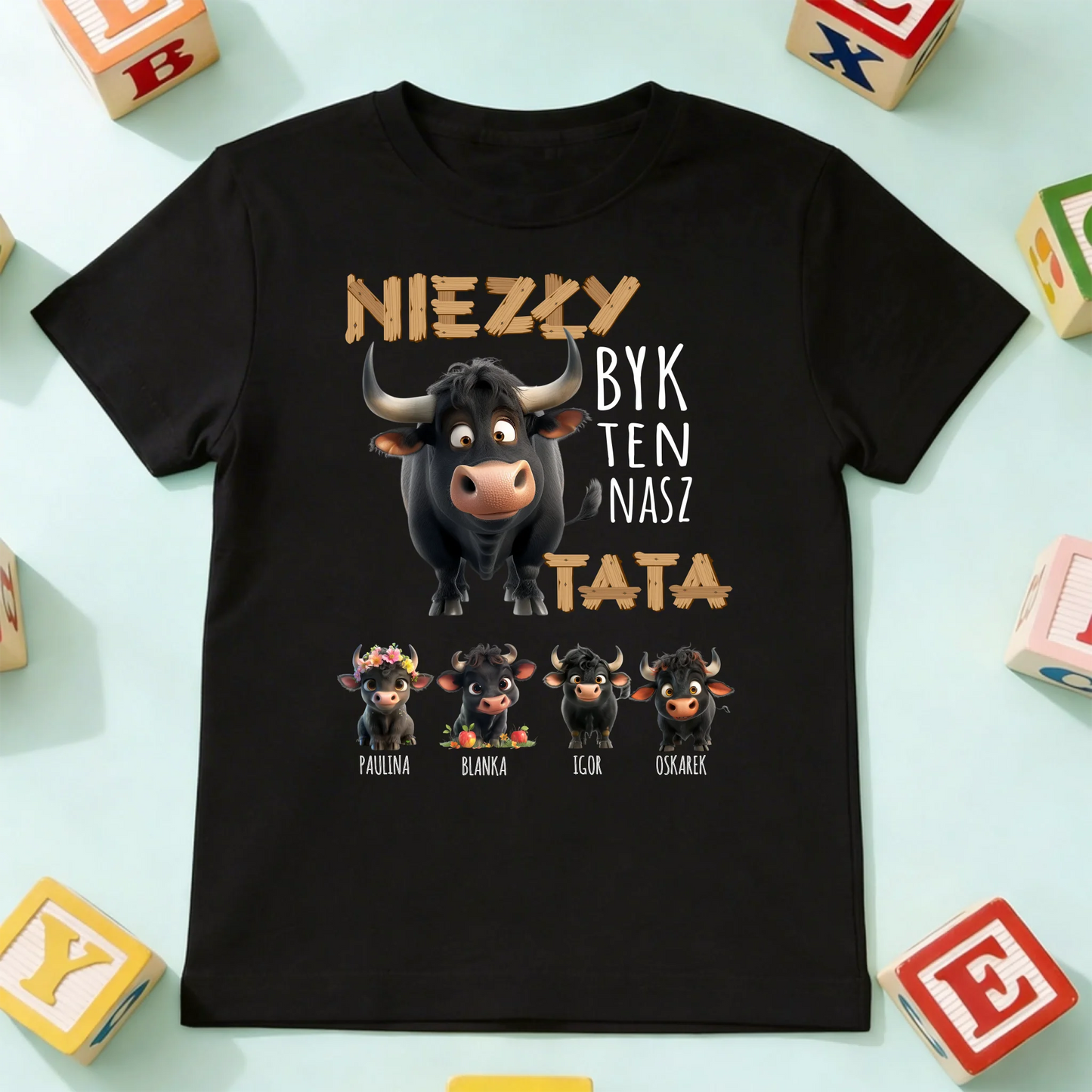 koszulka dziecko czarna przód