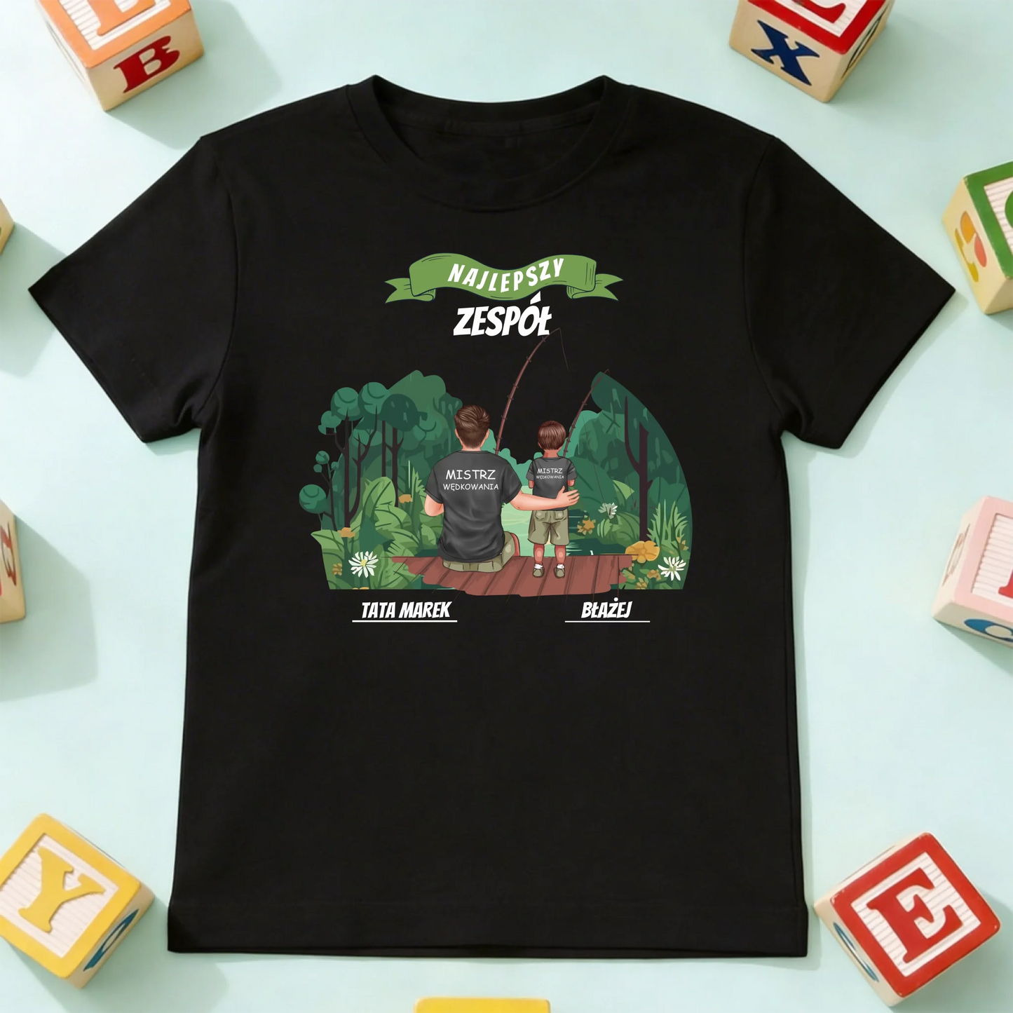 koszulka dziecko czarna przód