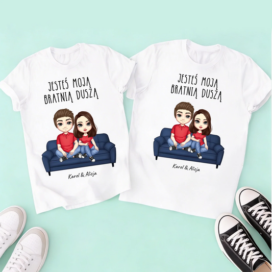 męska + damska biała