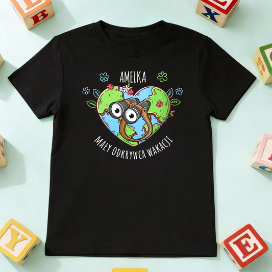 koszulka dziecko czarna przód