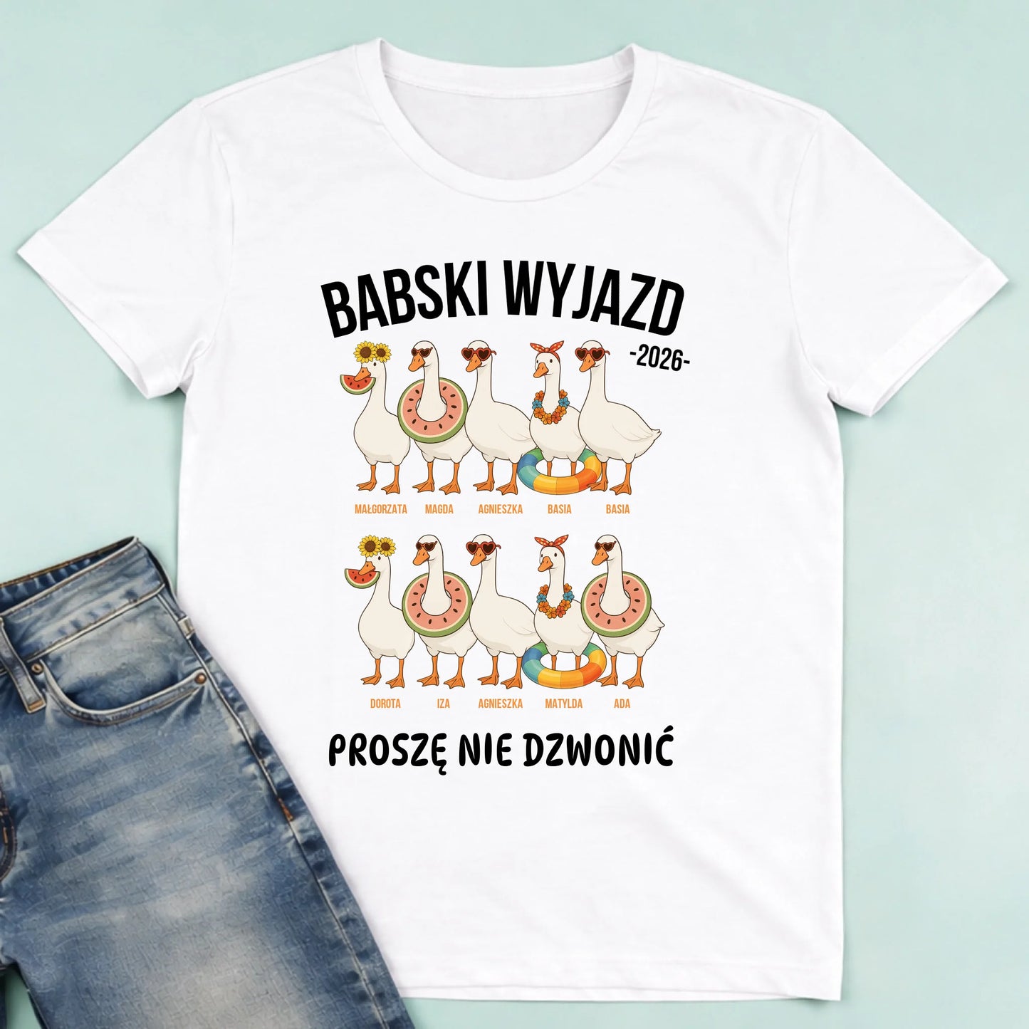męska biała koszulka przód 1