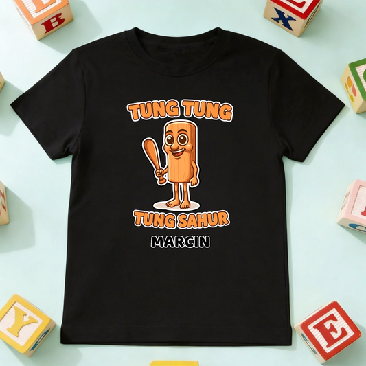 koszulka dziecko czarna przód