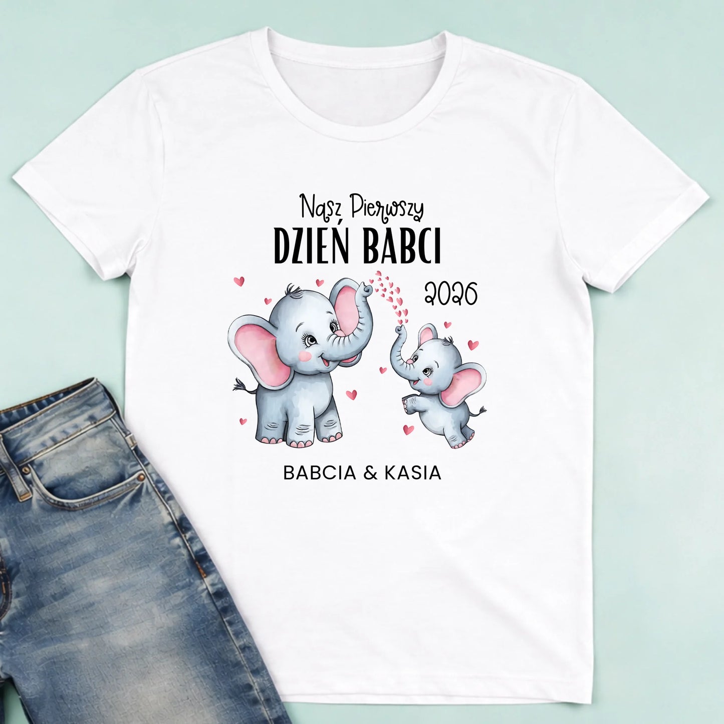 męska biała koszulka przód 1