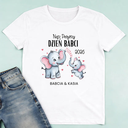 męska biała koszulka przód 1