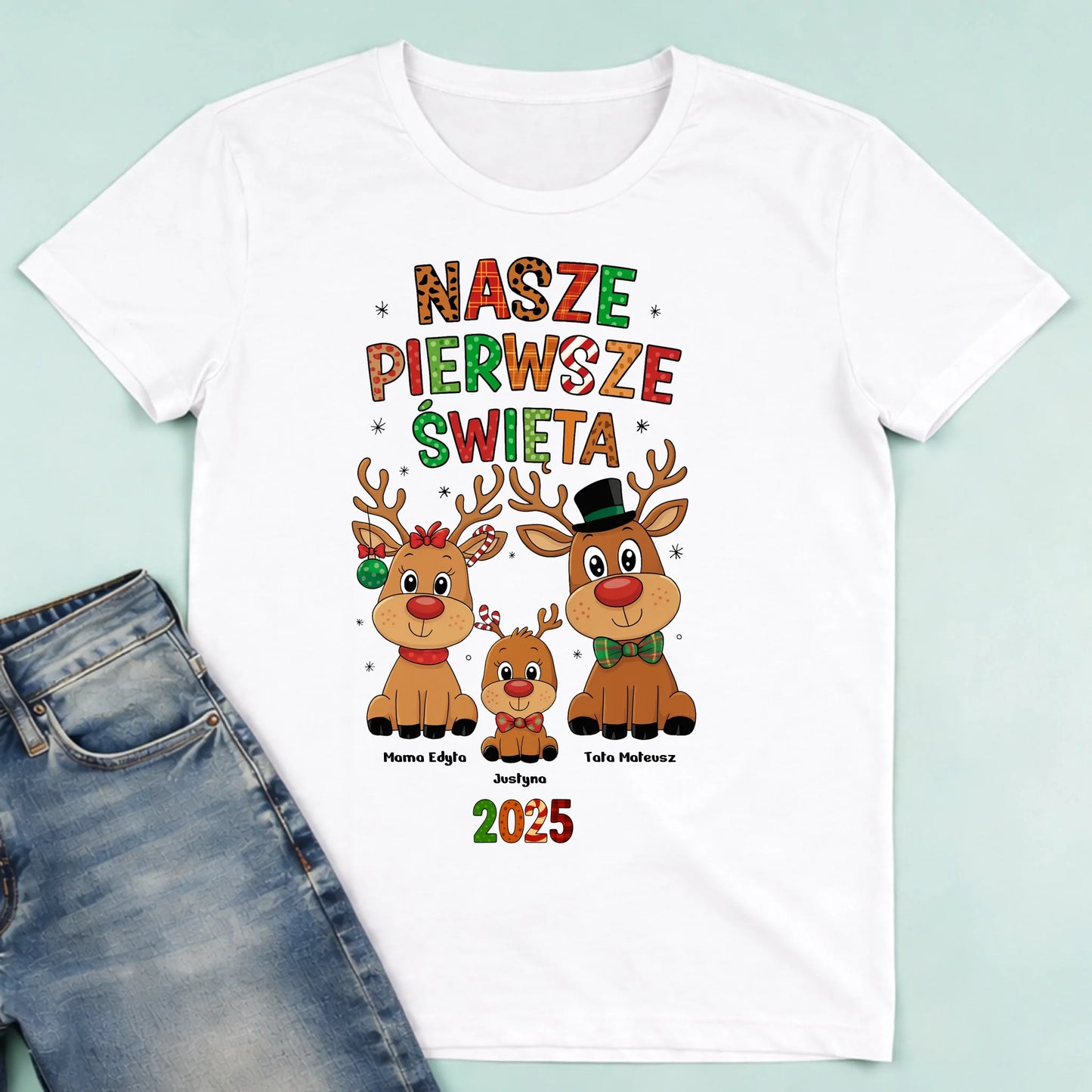 męska biała koszulka przód 1