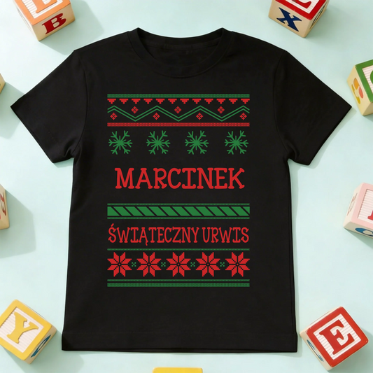 koszulka dziecko czarna przód