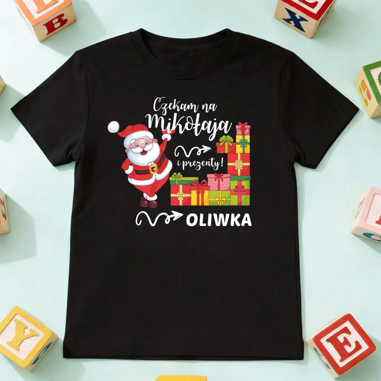 koszulka dziecko czarna przód