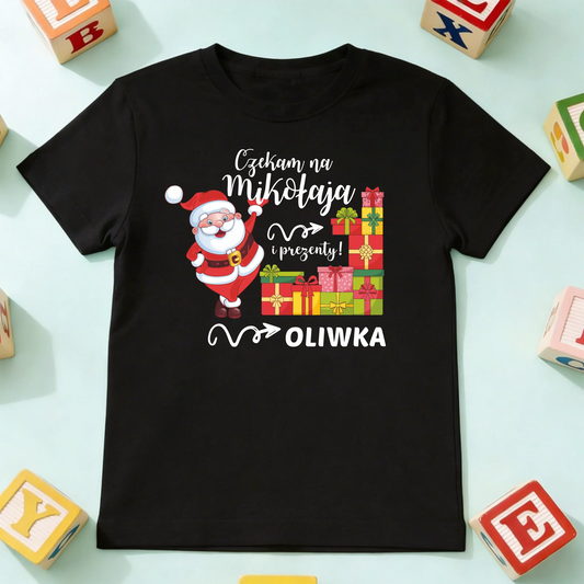 koszulka dziecko czarna przód