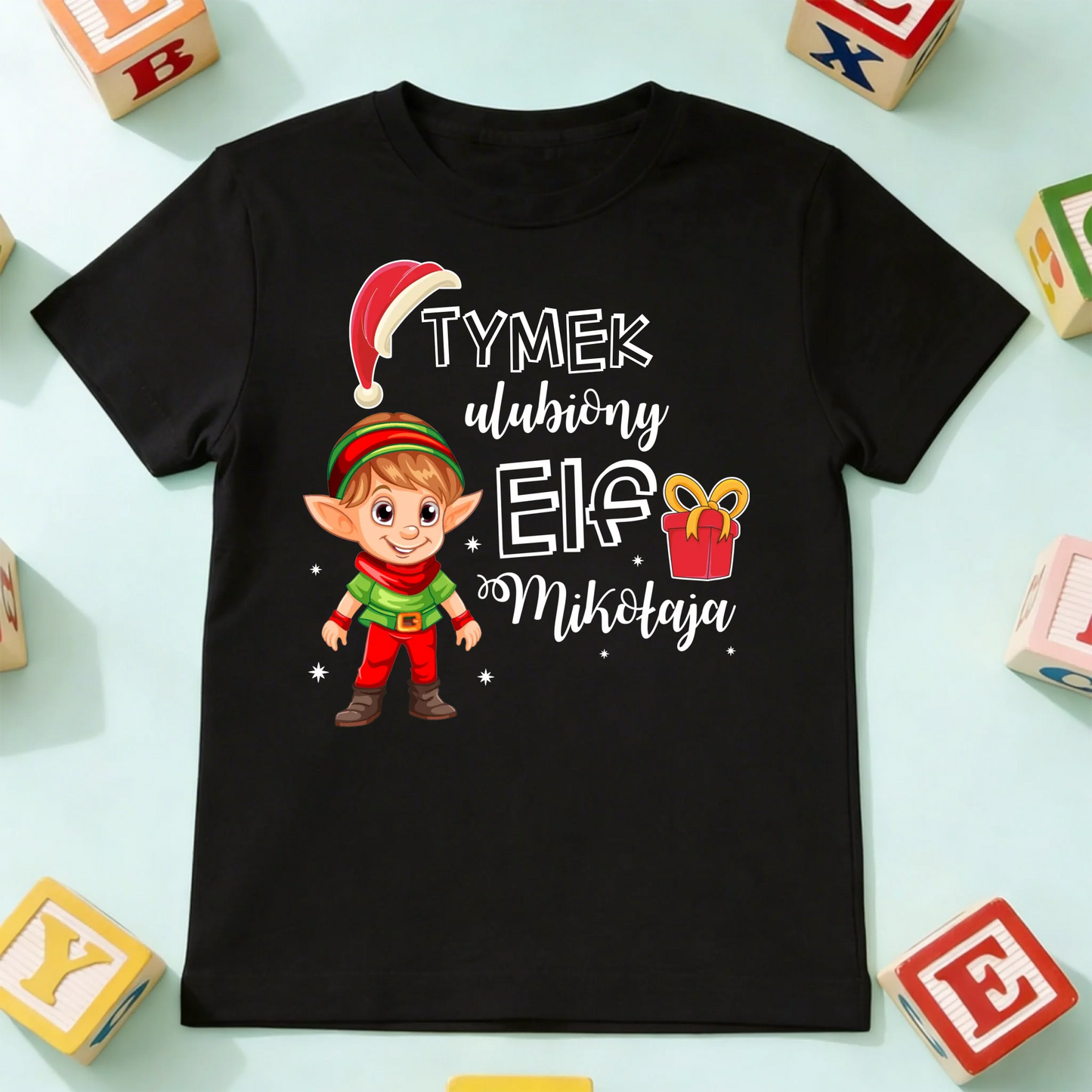 koszulka dziecko czarna przód